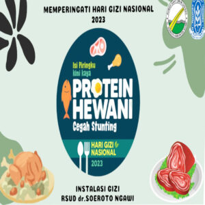 Instalasi Gizi RSUD Dr. Soeroto Menyelenggarakan Promosi Kesehatan "Cegah Stunting Dengan Protein Hewani" Untuk Menyambut Hari Gizi Nasional Tahun 2023