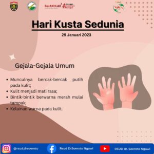 Memperingati hari kusta sedunai yang ke 63 tahun 2023