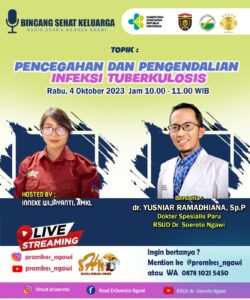 Acara Radio Bincang Sehat Keluarga Dengan Narasumber dr. Yusniar Ramadhiana, Sp.P