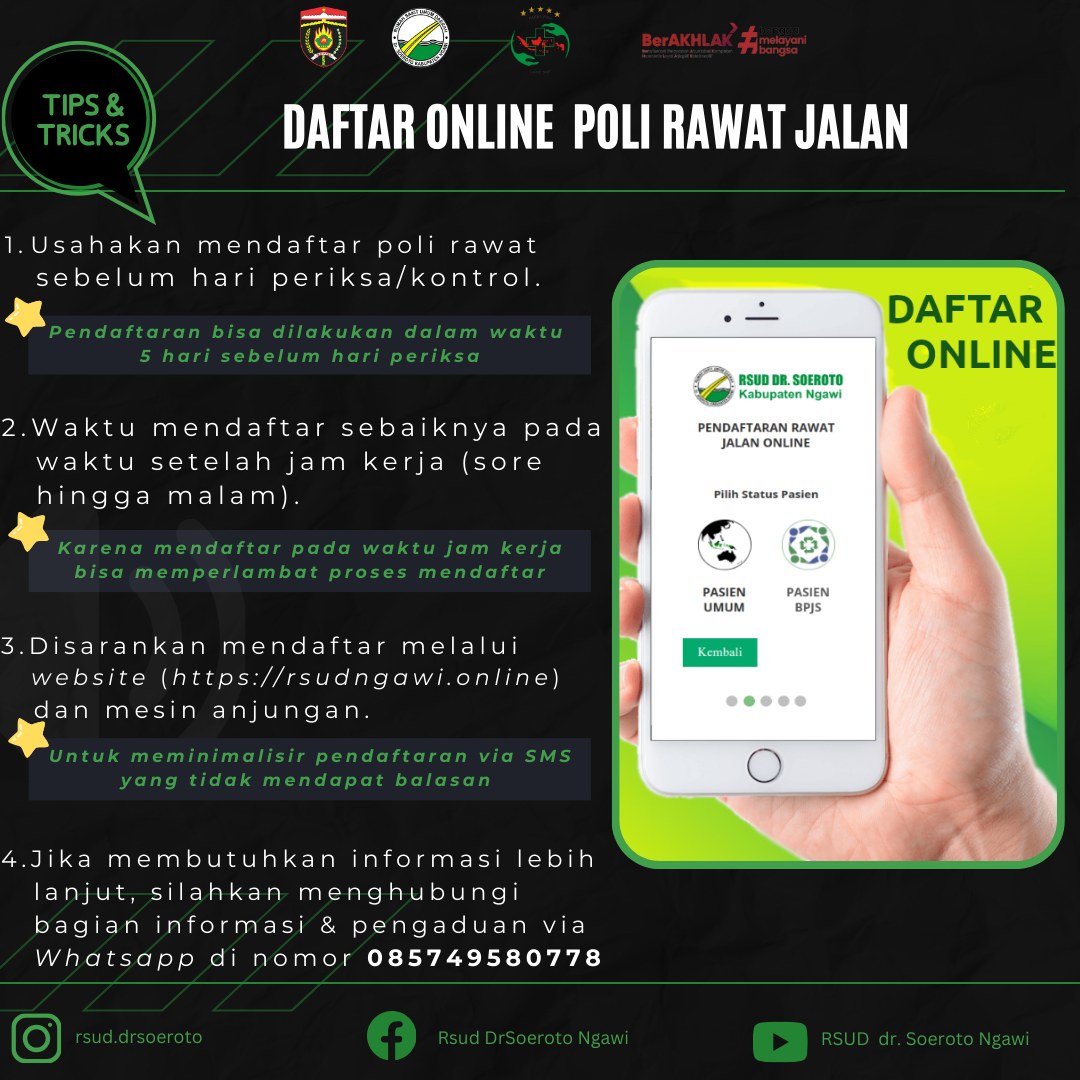 Tip Dan Trik Mendaftar Online Pada Poliklinik Rawat Jalan