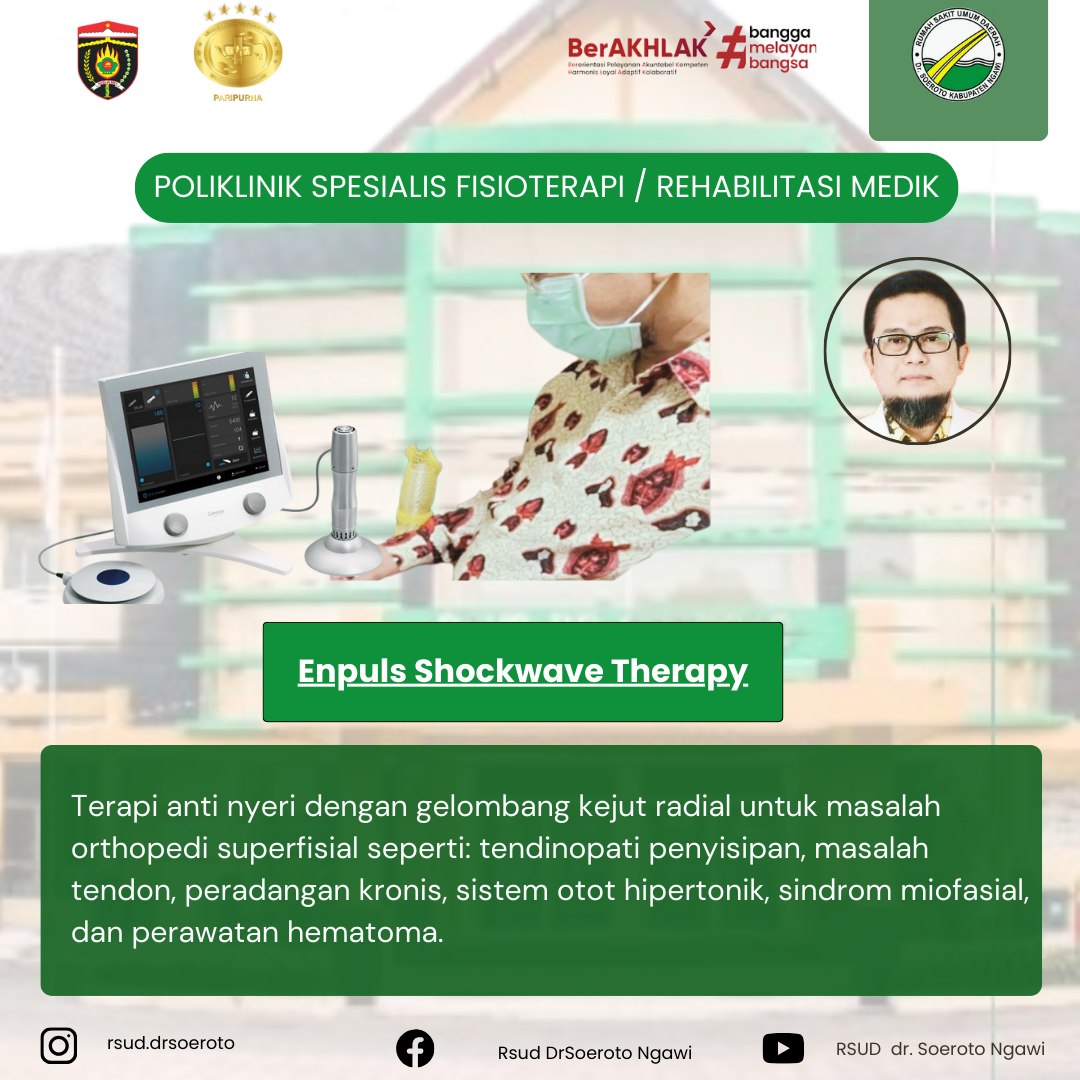 Layanan Enpuls-Shockwave Therapy, Cryo Therapy Serta TMS Di Poli Spesialis Rehabilitasi Medik