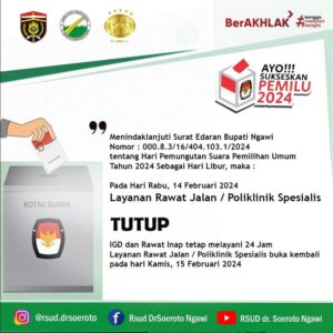 Pengumuman Hari Libur Pada Hari Pemilu Serentak Tanggal 14 Februari 2024