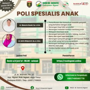 Promosi Singkat Tentang Poli Spesialis Anak RSUD Dr. Soeroto