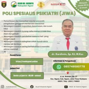 Promosi Singkat Tentang Poli Spesialis Psikiatri (Jiwa) RSUD Dr. Soeroto