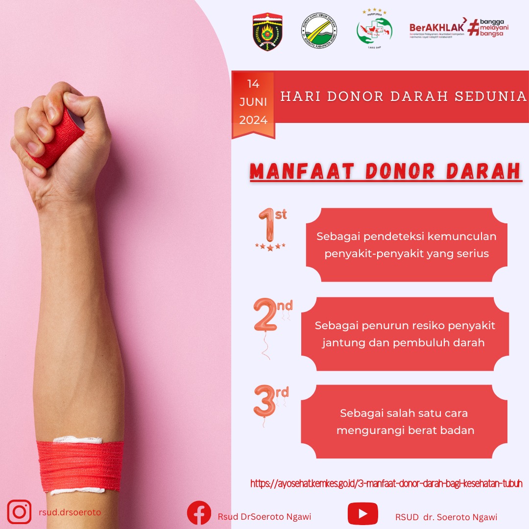 Peringatan Hari Donor Darah Sedunia Tahun 2024