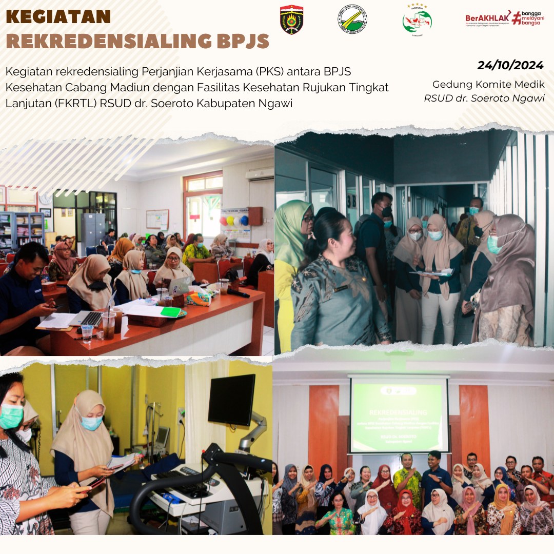 Kegiatan Rekredensialing Perjanjian Kerjasama (PKS) antara BPJS Kesehatan Cabang Madiun Dengan RSUD dr. Soeroto Kabupaten Ngawi