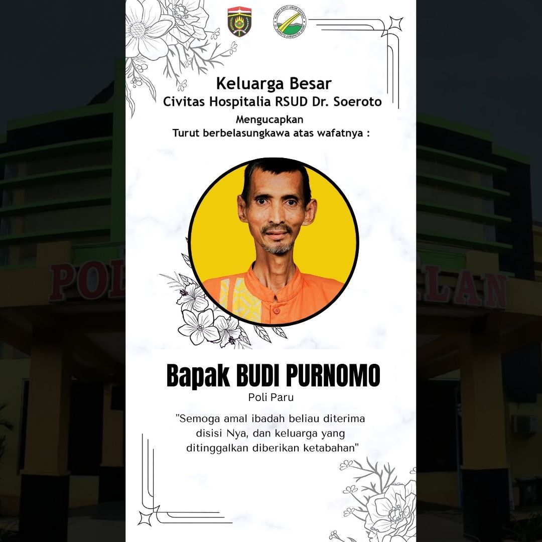 Kabar Duka Cita Atas Wafatnya Rekan Kami (Bapak. Budi Purnomo) Petugas Administrasi Poliklinik Spesialis Paru